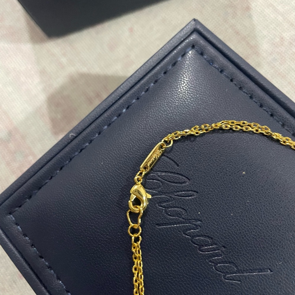 Chopard Gold and Crystal Circular Pendant Necklace - Picture 7 of 14